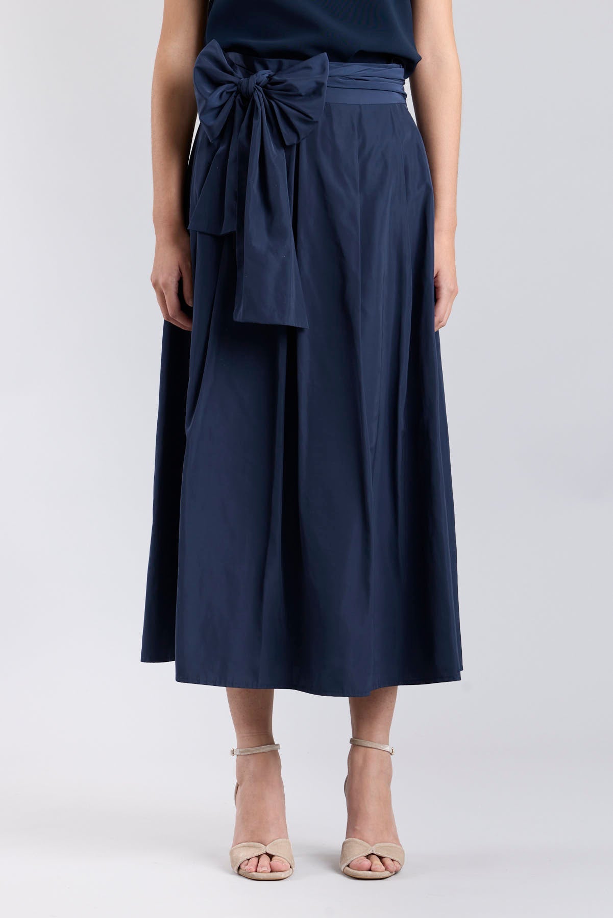Falda midi estructurada marino - Edición Limitada - THE EXTREME COLLECTION