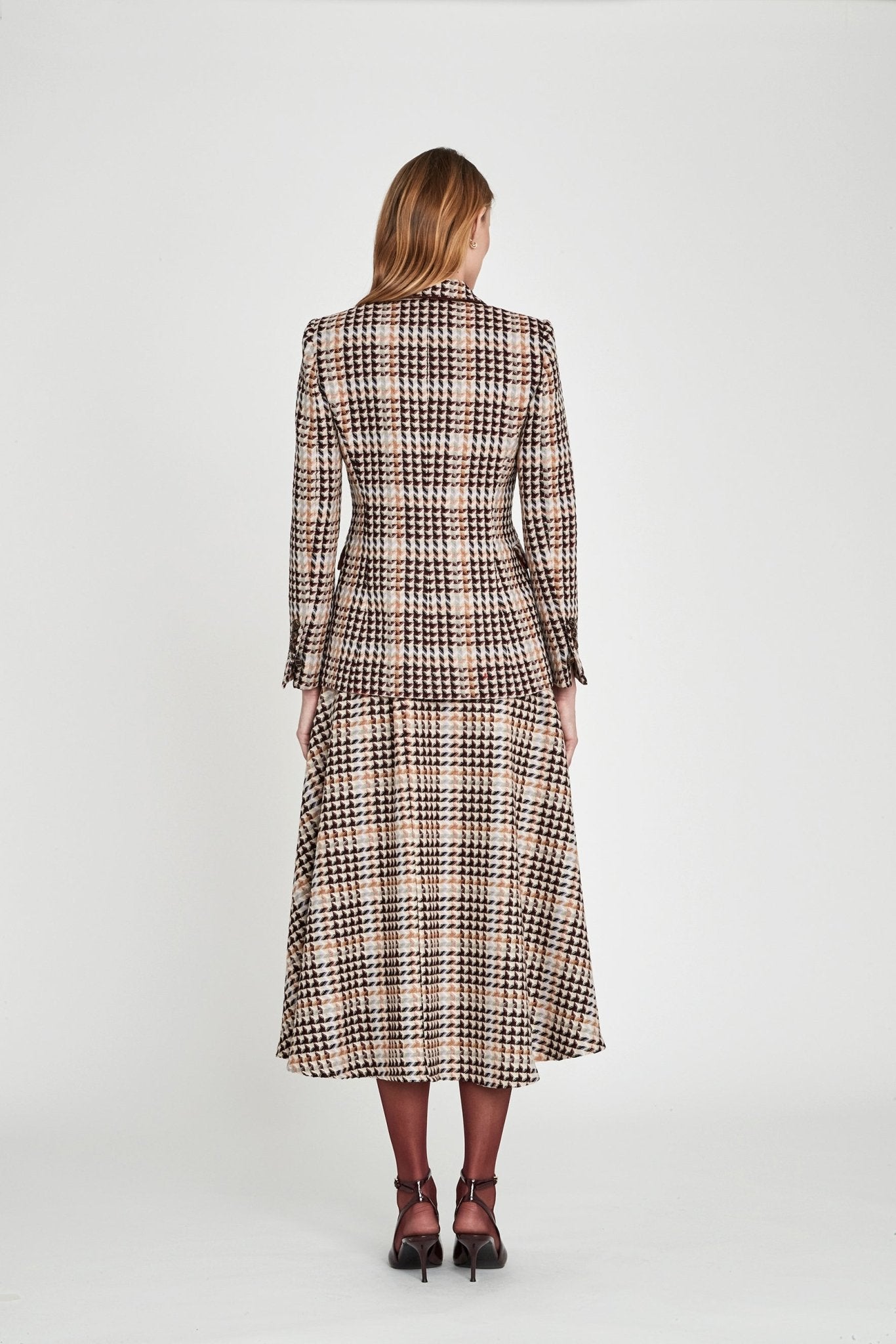 FALDA MIDI PATA DE GALLO TRISTAN - THE EXTREME COLLECTION