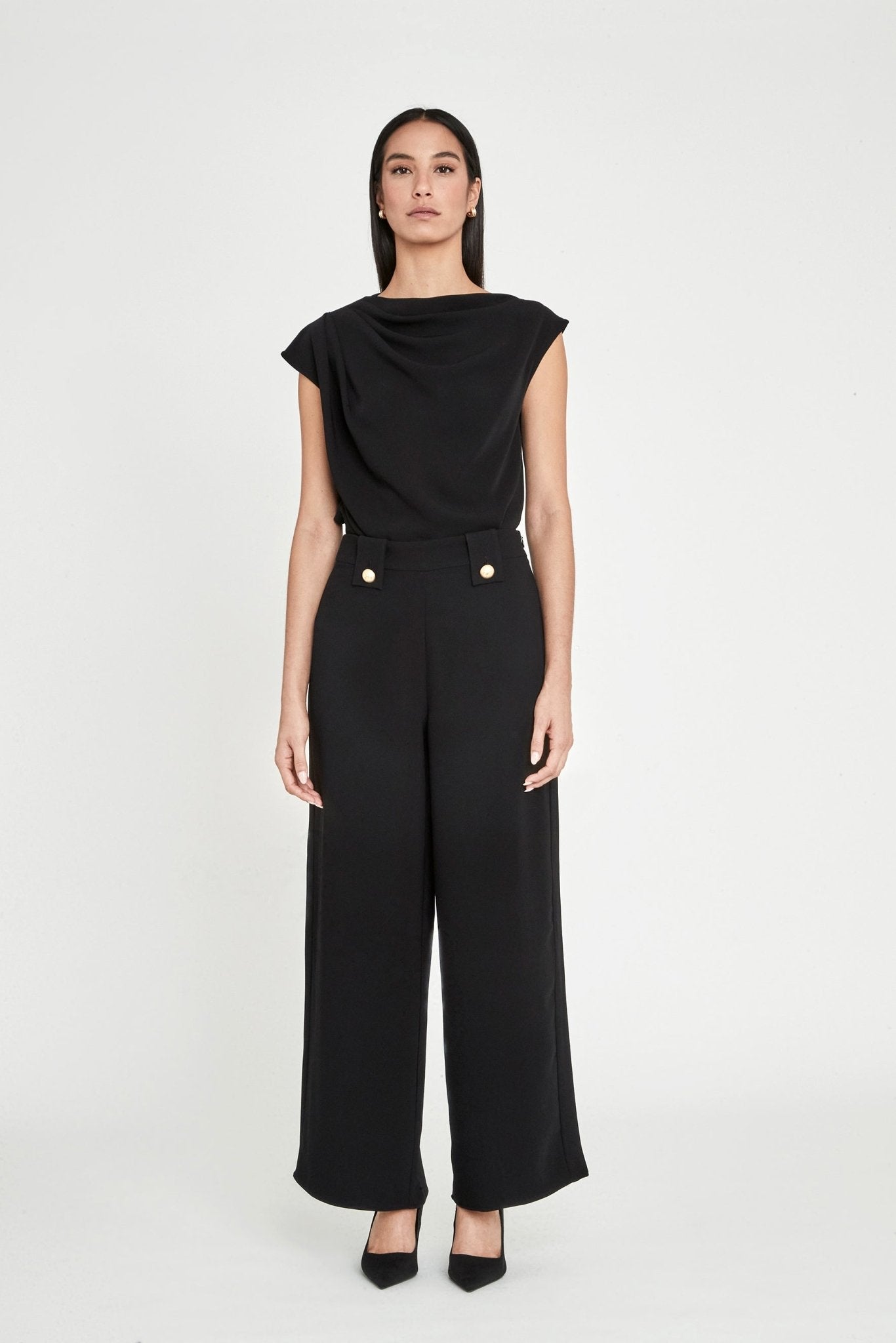 PANTALON FLUIDO AZABACHE THIMOTHEA - THE EXTREME COLLECTION