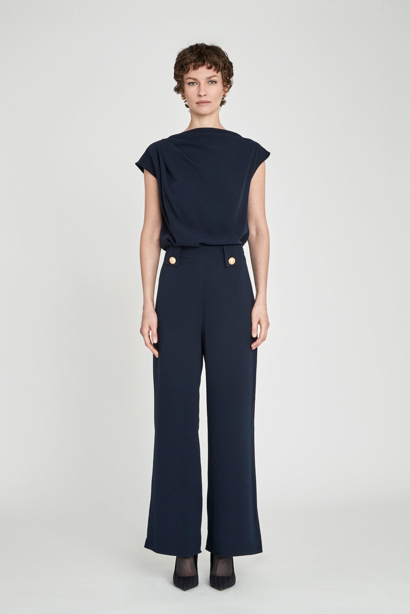 TOP ASIMÉTRICO INDIGO BENEDETTA - THE EXTREME COLLECTION