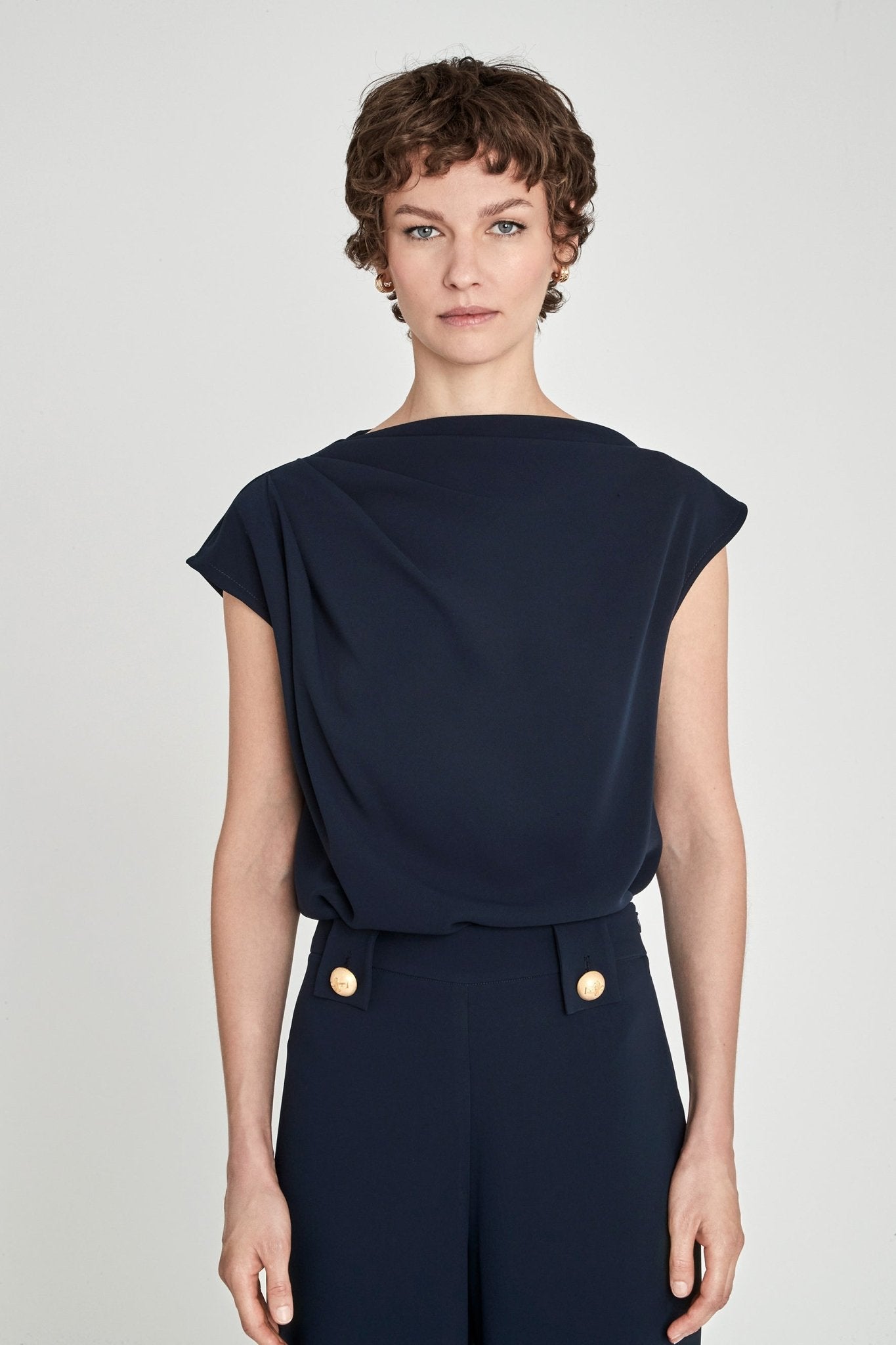 TOP ASIMÉTRICO INDIGO BENEDETTA - THE EXTREME COLLECTION