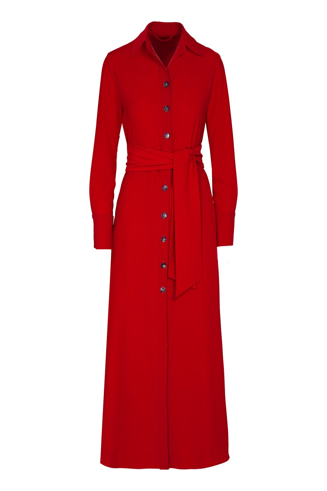 VESTIDO CAMISERO CORNELIA Nº 5 GRANATE - THE EXTREME COLLECTION