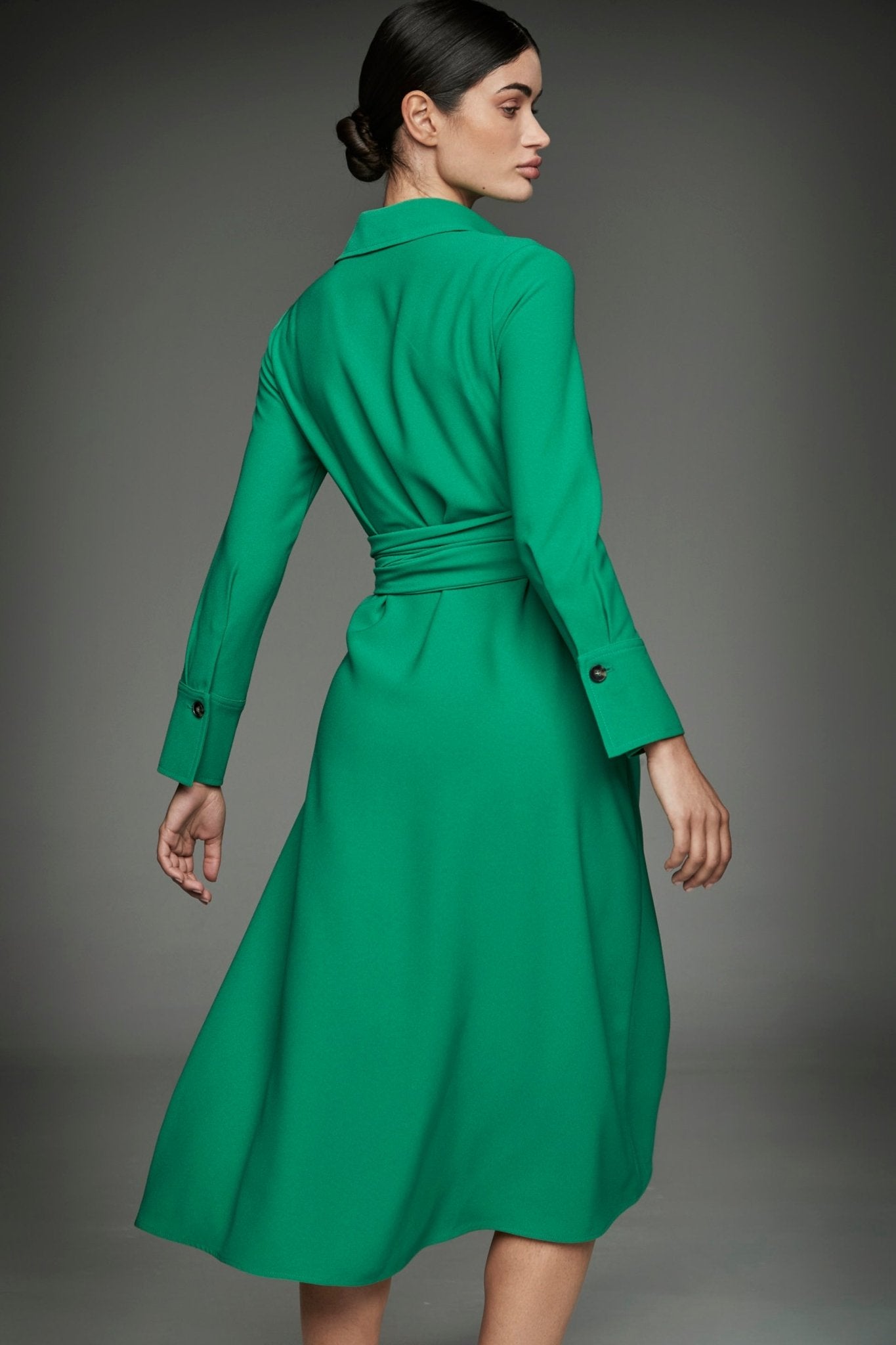 VESTIDO CAMISERO CORNELIA Nº 5 VERDE - THE EXTREME COLLECTION