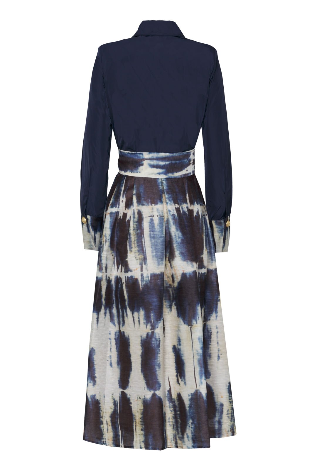 VESTIDO MIDI ESTAMPADO INDIGO ETIENNE - THE EXTREME COLLECTION